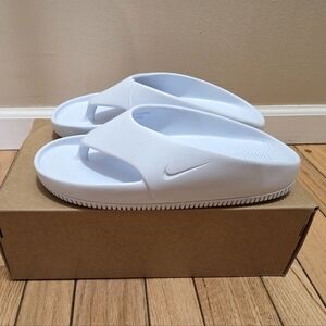 NEW Nike Calm Light Blue Tint Women's Flip-Flops - sz 9